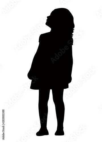 a girl body silhouette vector