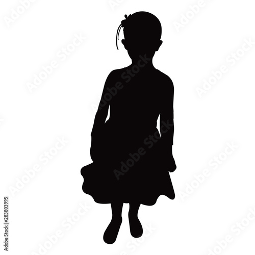 a girl body silhouette vector