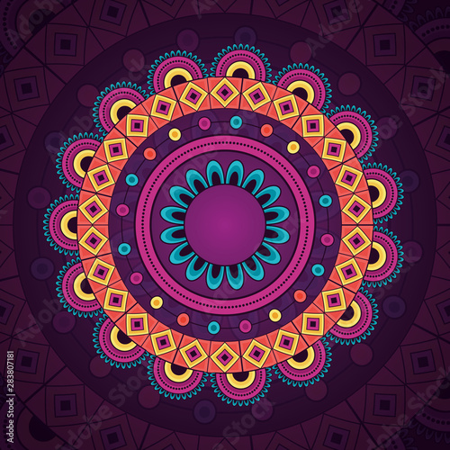 mandala vintage decorative ethnic element