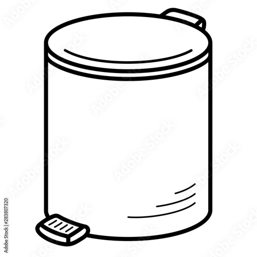 Bathroom garbage can