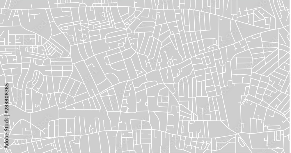 Gray city map. Street plan. Vector illustration