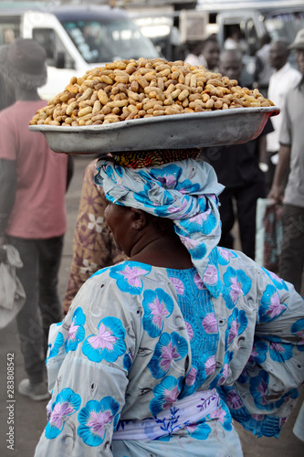 market woman in Accra, Ghana
