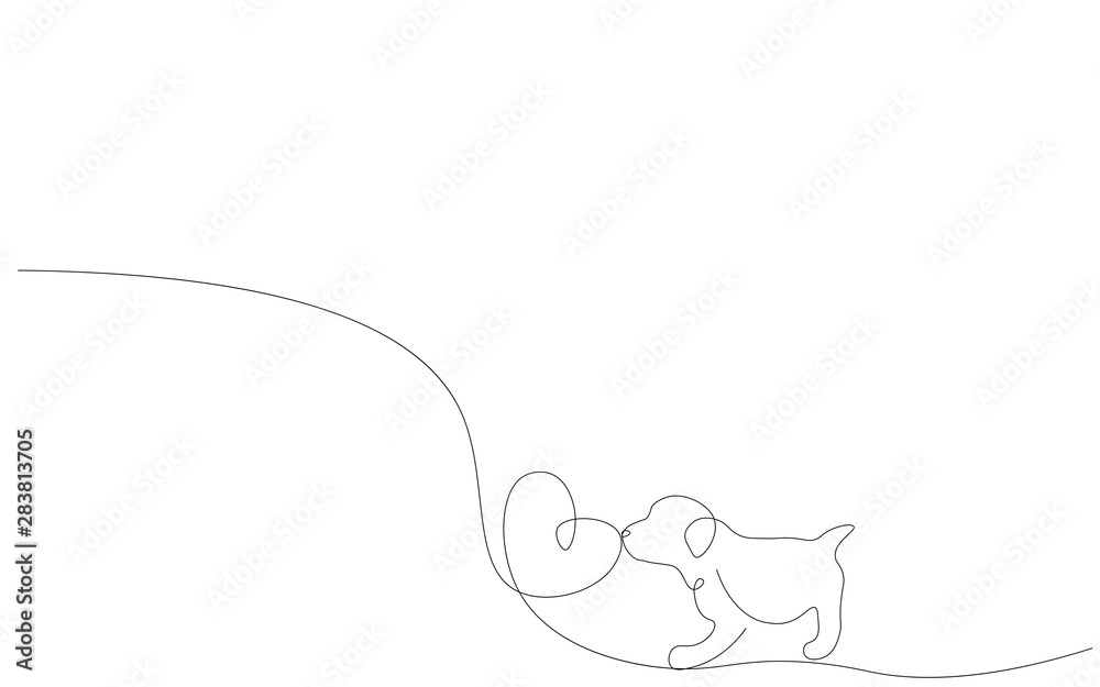 Cute puppy love, labrador vector illustration Cute puppy love, labrador vector illustration