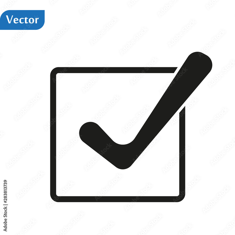 Pop art style vector icon check mark on white background eps10 Pop art style vector icon check mark on white background eps10