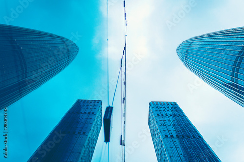 low angle view of skyscrape...