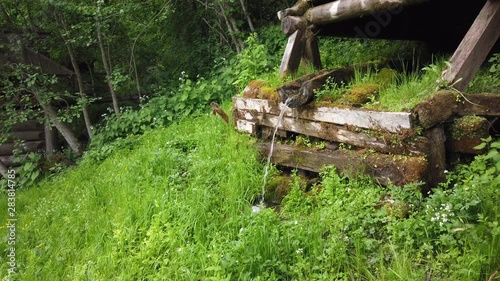 Holy spring gremyachiy Klyuch. Svyatogorye. Moscow region, Sergiev Posad district, village Vzglyadnevo photo