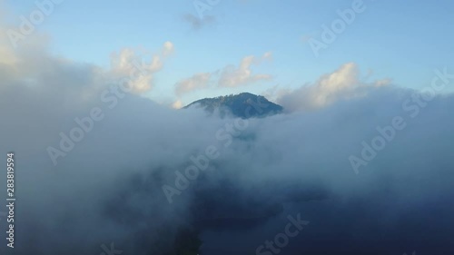 North Mountain and Clouds - Wide View - Bali 2 photo