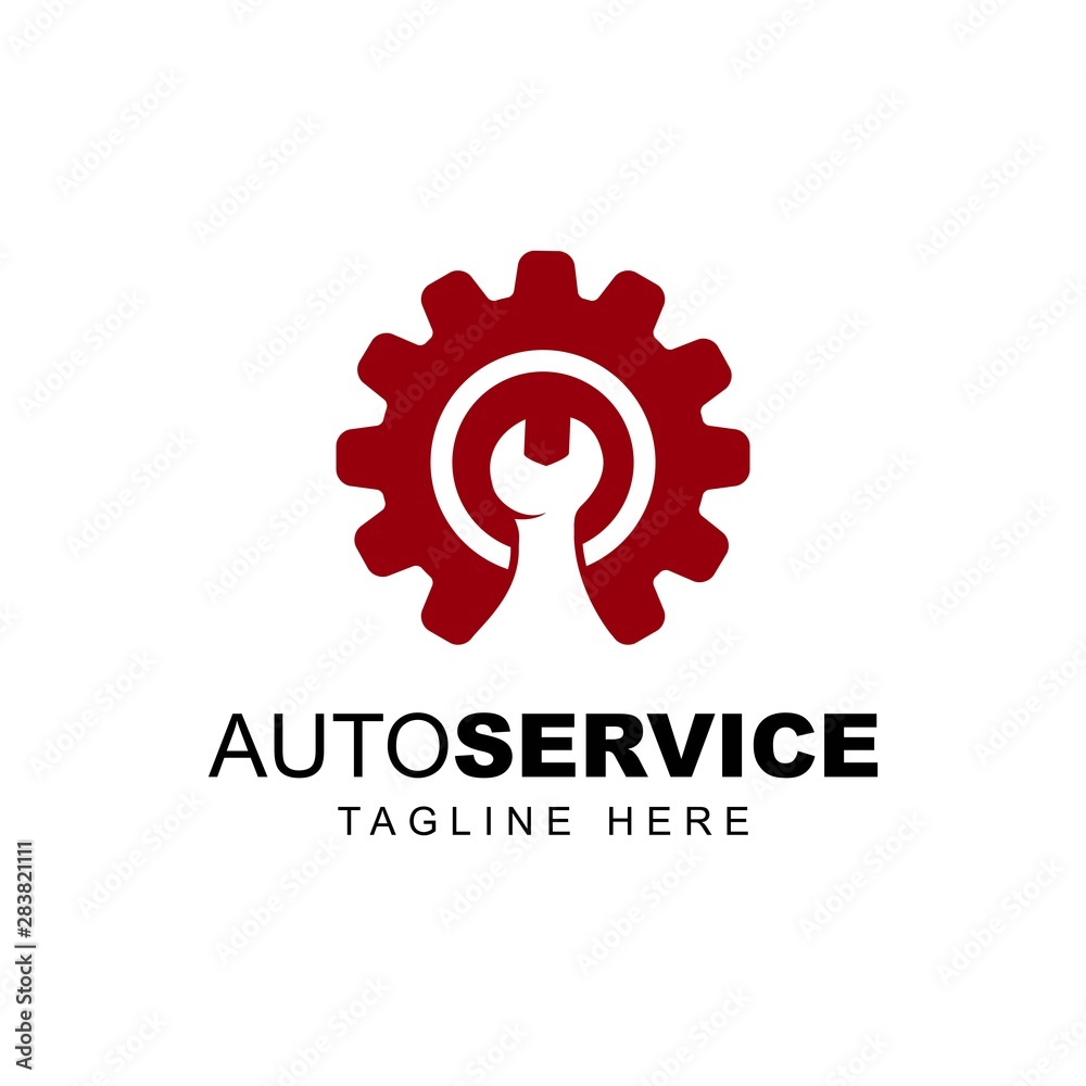 gear with wrench logo design vector template.Creative symbol for service business company gear with wrench logo design vector template.Creative symbol for service business company