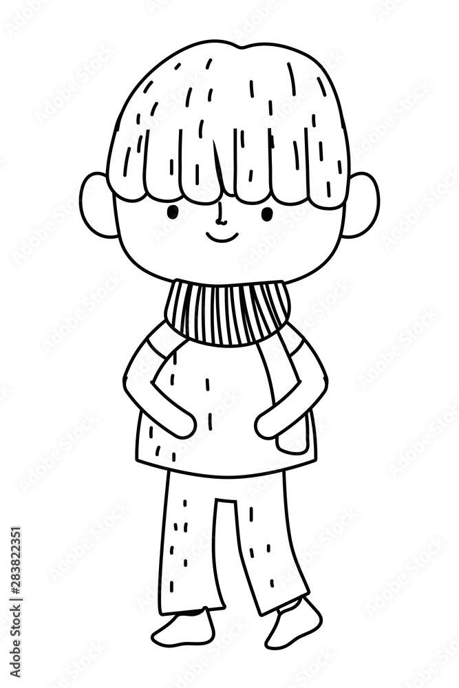 Isolated boy cartoon design vector illustration Isolated boy cartoon design vector illustration
