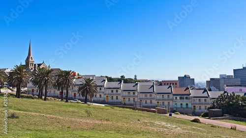 Beautiful historic houses on Donkin Street, Port Elizabeth. This is a popular tourist attraction. 