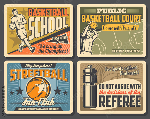 Basketball school, streetball fan club game