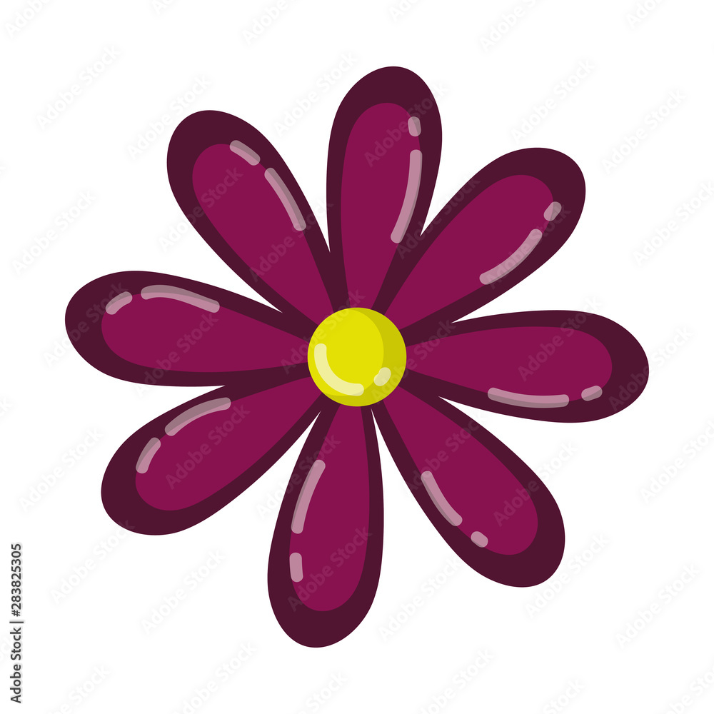 Isolated flower ornament design vector illustration Isolated flower ornament design vector illustration