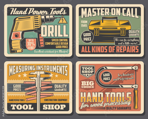 Repair and construction work hand tools shop
