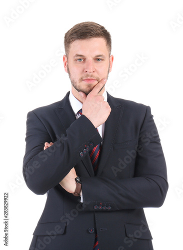 Handsome stylish businessma...