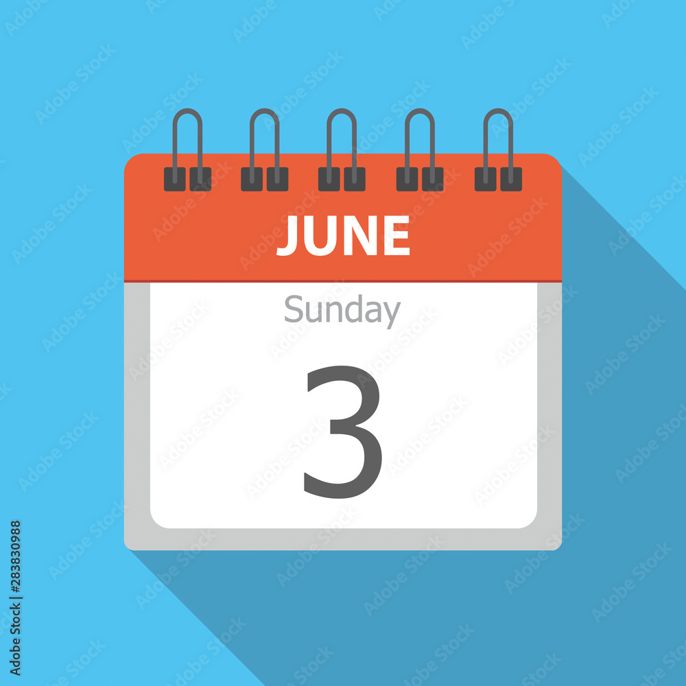 Sunday 3 - June - Calendar icon Sunday 3 - June - Calendar icon