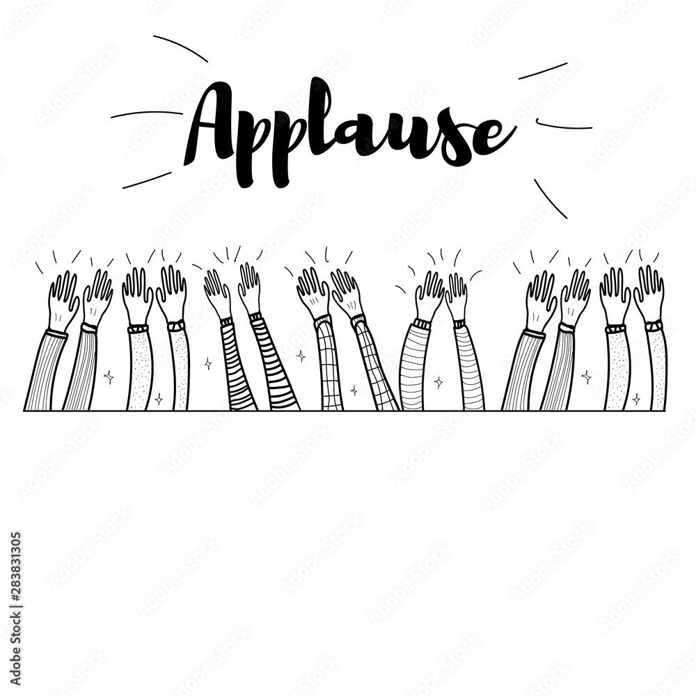 Applause hand draw Applause hand draw