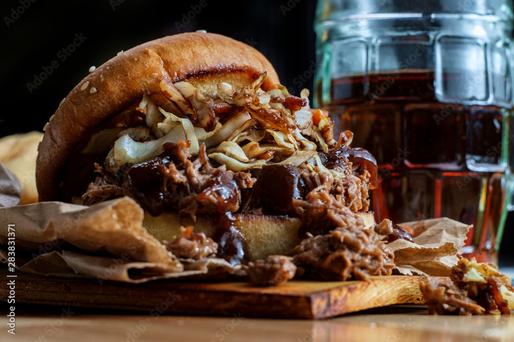 Fotografie Pulled Pork Burger