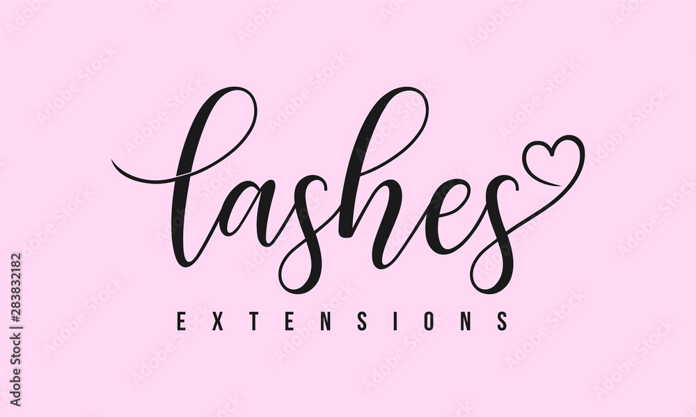 logo template for beauty companies, lashes extensions