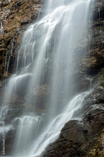 Scorus waterfall  Valcea county  Romania