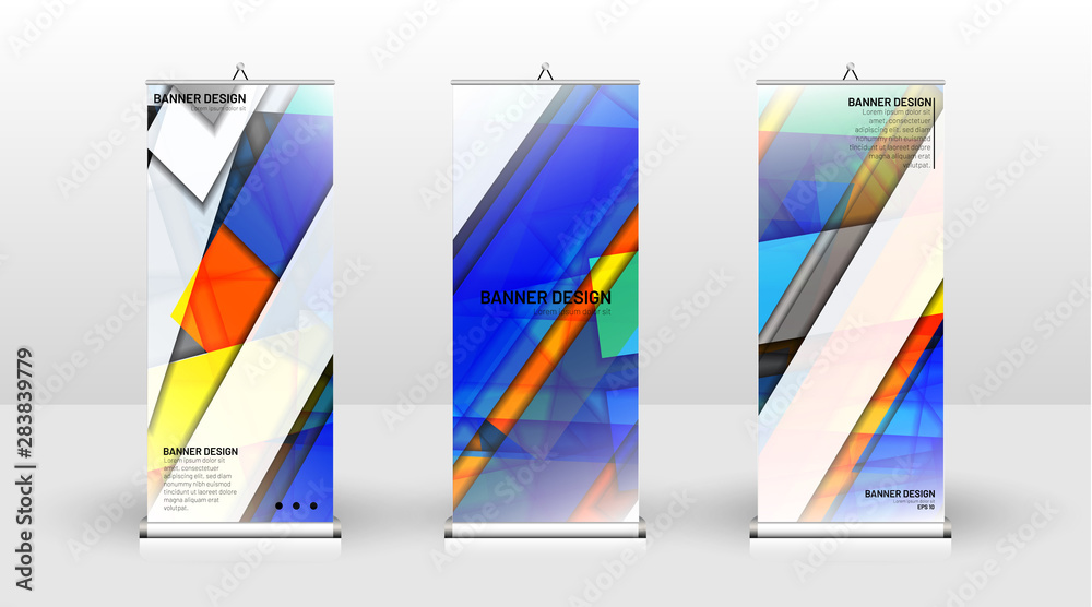 Vertical banner template design. can be used for brochures, covers, publications, etc. Geometric shapes vector design of modern backgrounds Vertical banner template design. can be used for brochures, covers, publications, etc. Geometric shapes vector design of modern backgrounds