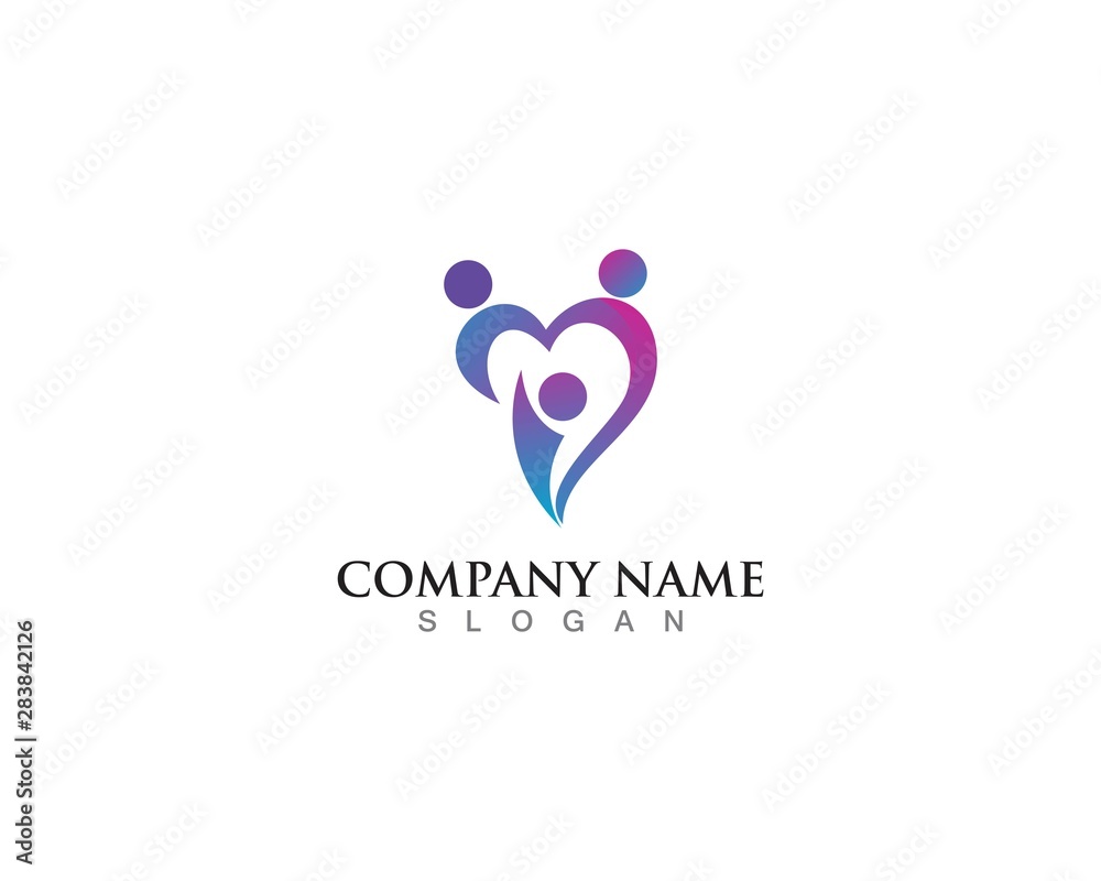 People community logo and vector template design People community logo and vector template design