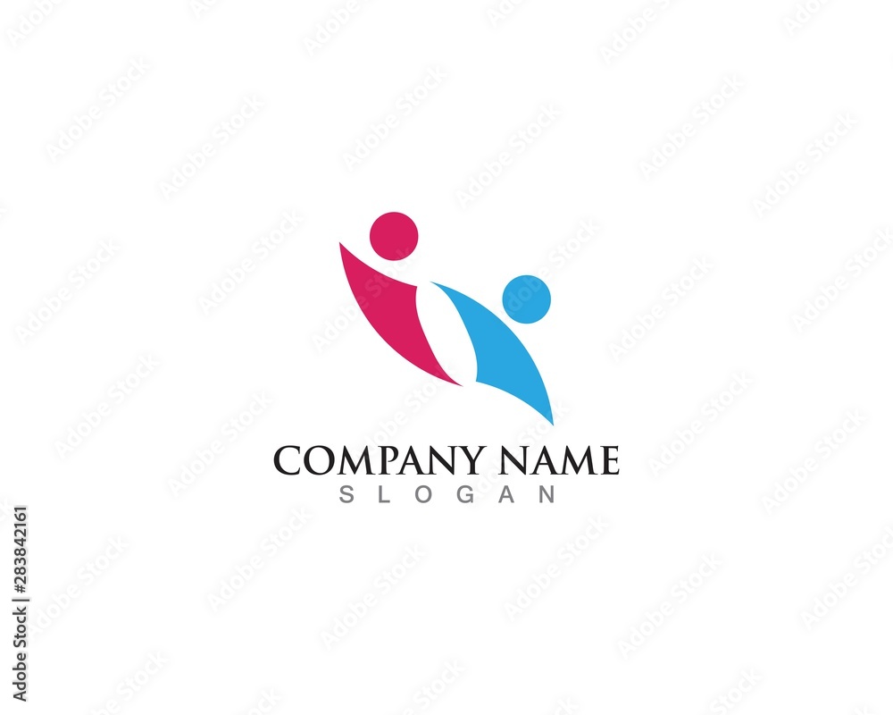 People community logo and vector template design People community logo and vector template design