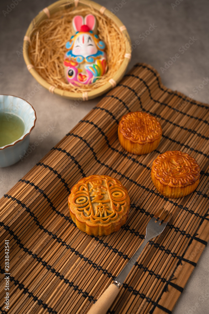 Chinese traditional festival Mid-Autumn Festival delicious mooncakes Chinese traditional festival Mid-Autumn Festival delicious mooncakes