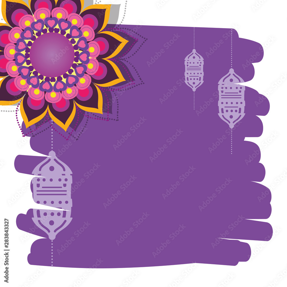 Mandale frame of bohemic and ornament concept Mandale frame of bohemic and ornament concept