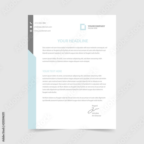 letterhead design template vector collection