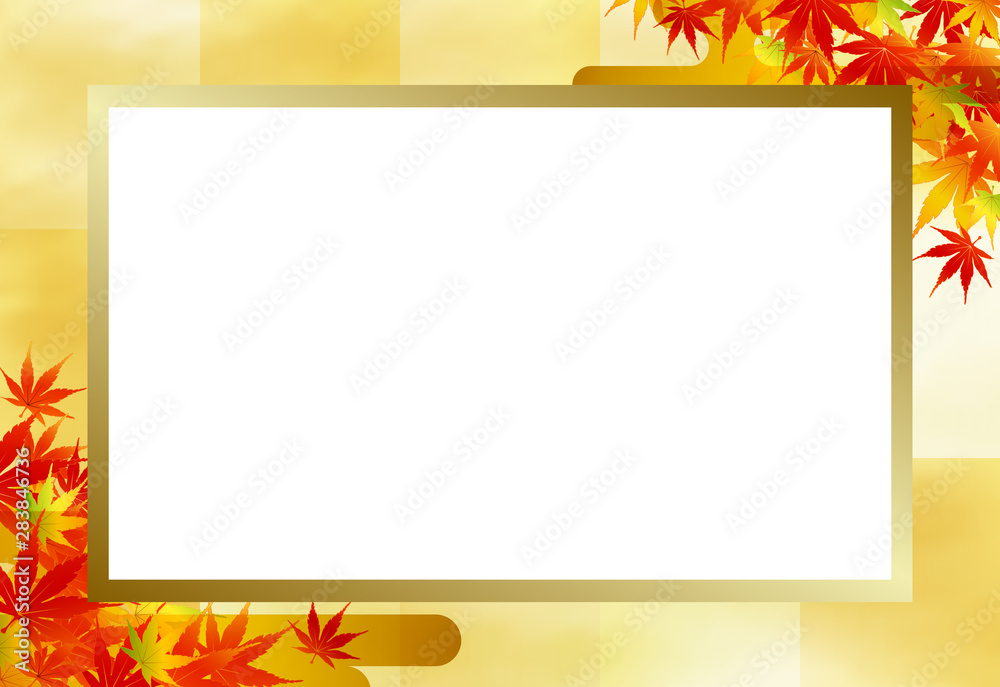 Obraz premium もみじのフレーム