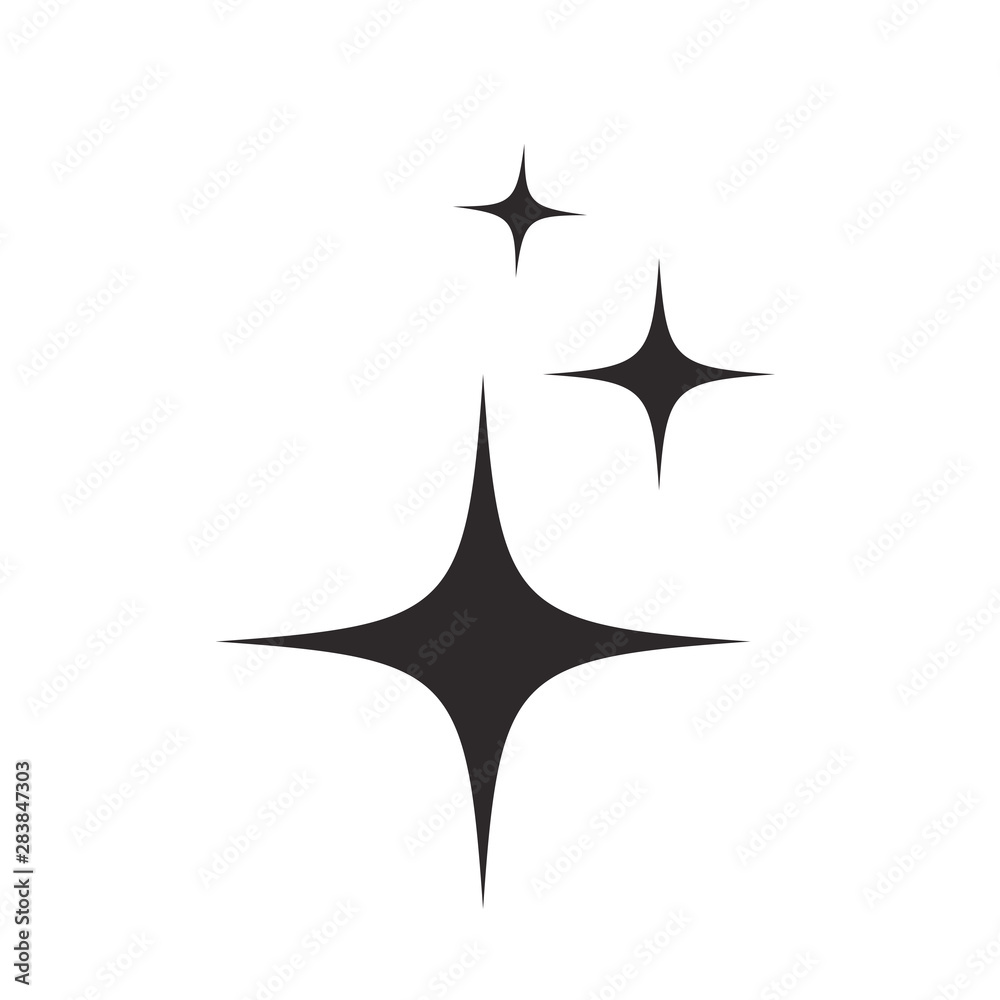 sparkle icon vector design template sparkle icon vector design template