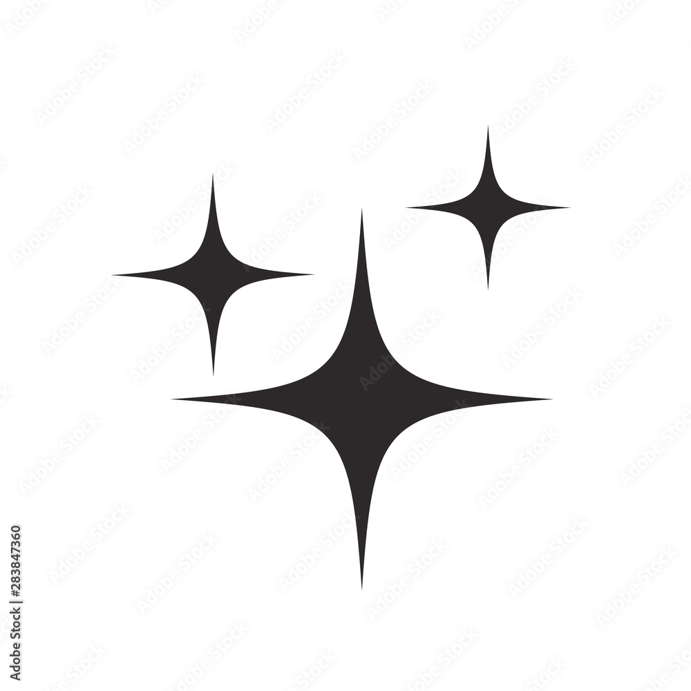 sparkle icon vector design template sparkle icon vector design template