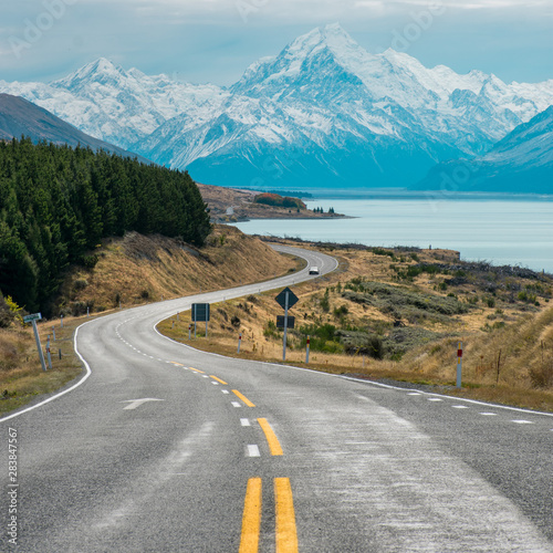 Road at mt cook