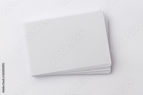 Mockup Photo Business Card on white background © suriya