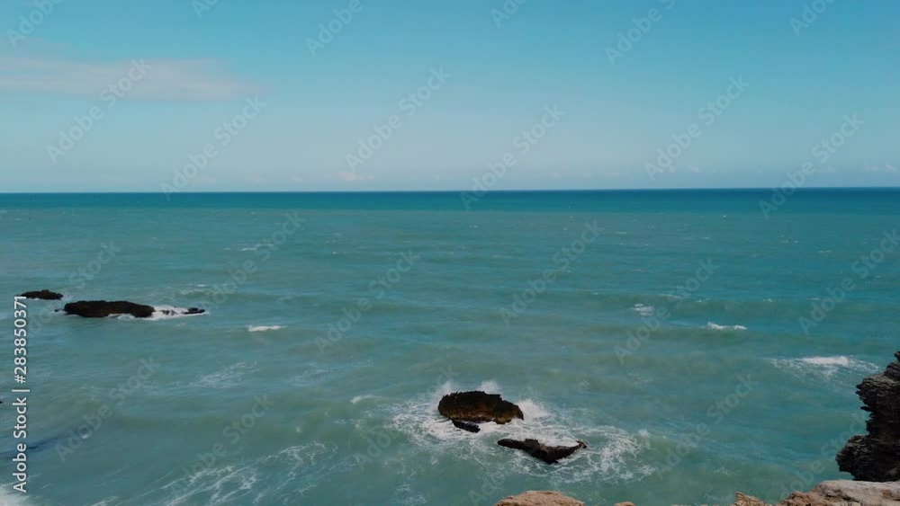 Surf and Cliffs at Cabo Rojo Lighthouse, Puerto Rico