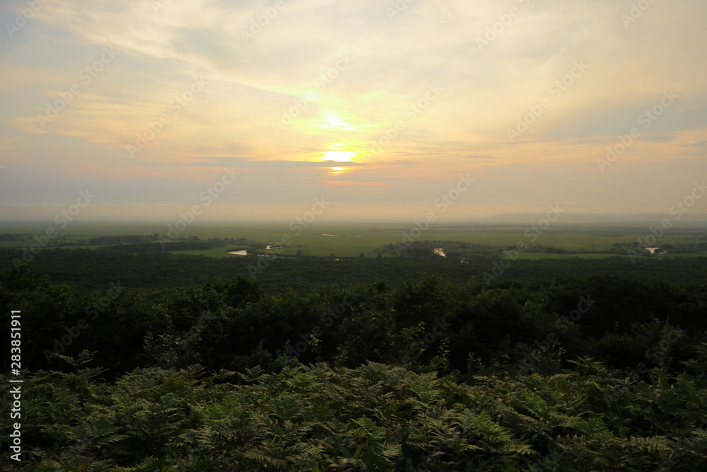 日本　北海道の釧路湿原