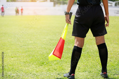 football referee assistant football match