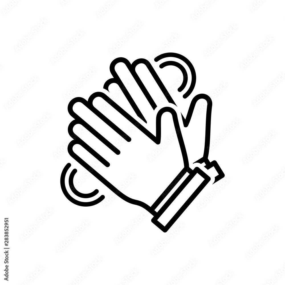 Fototapeta premium Clapping hand icon vector eps 10 design template