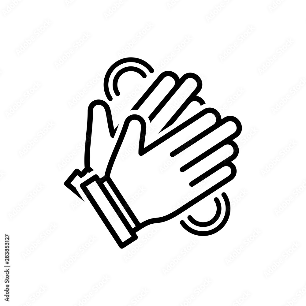 Fototapeta premium Clapping hand icon vector eps 10 design template