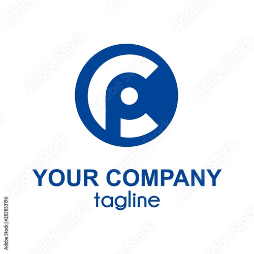 CP, PC initials circle shape company logo