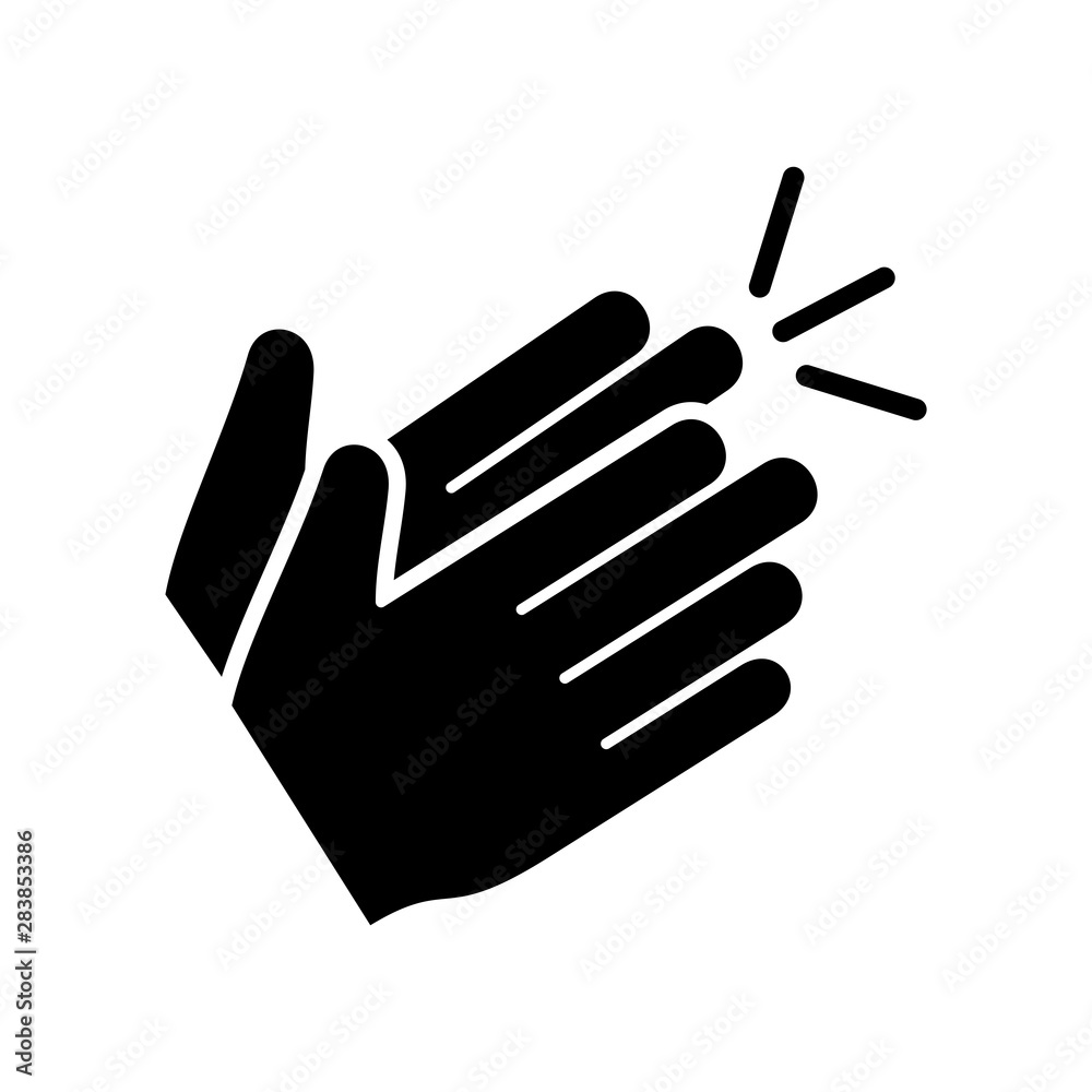 Clapping hand icon vector eps 10 design template Clapping hand icon vector eps 10 design template
