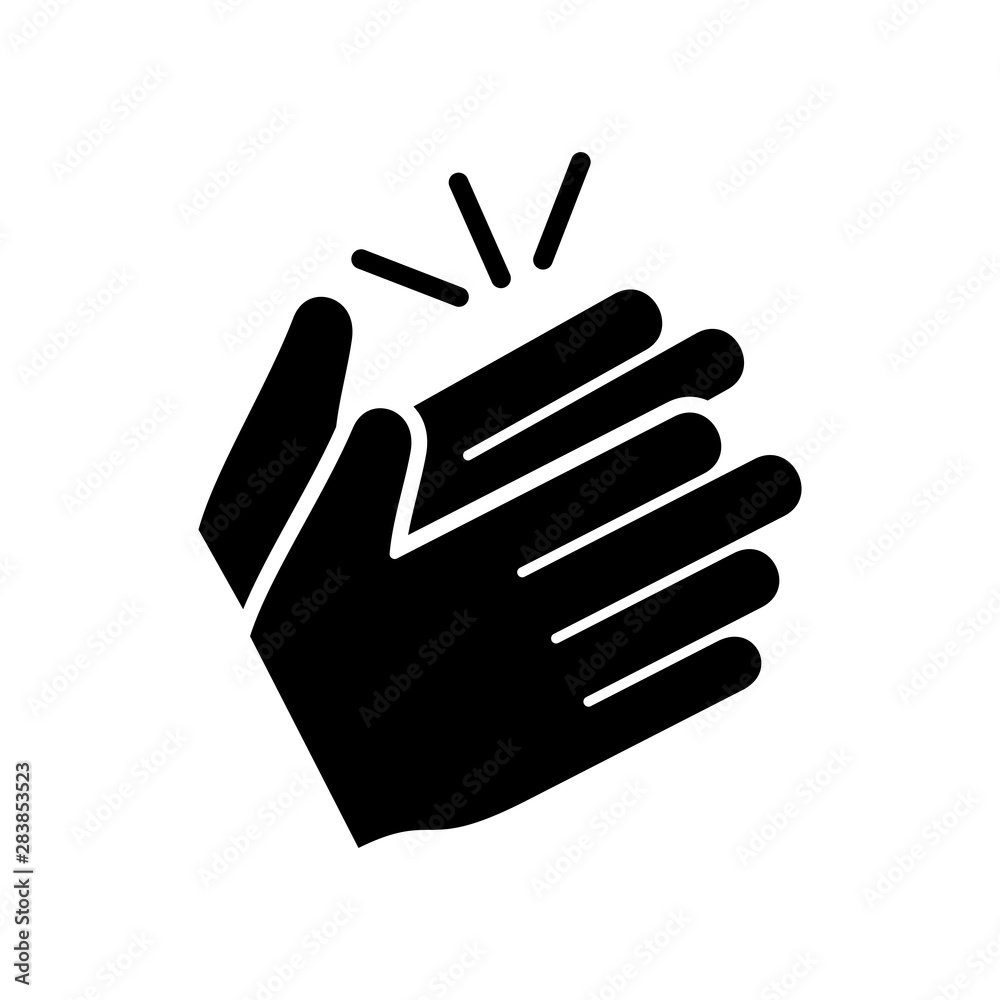 Clapping hand icon vector eps 10 design template Clapping hand icon vector eps 10 design template