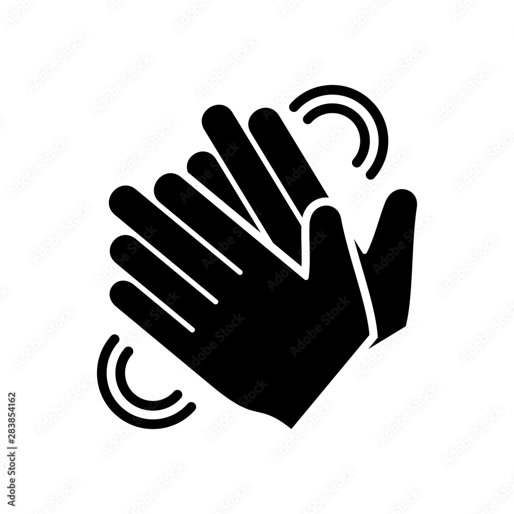 Obraz premium Clapping hand icon vector eps 10 design template