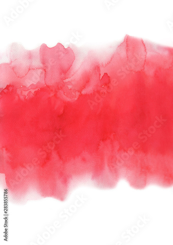Adstract fresh red watercolor hand painting background for decoration on valentine's festival, Christmas holiday events and horrible concept artwork design. © beelaa
