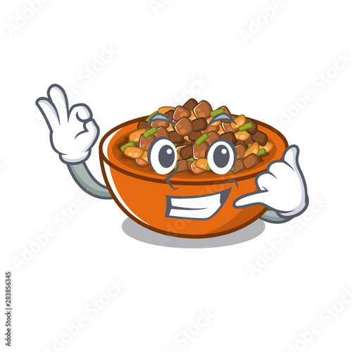 Call me kung pao chicken in a cartoon