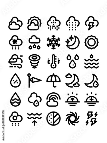 weather outline icons
