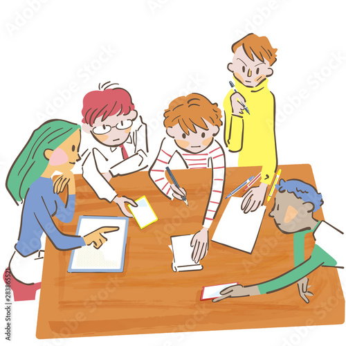 卓上での会話 筆談 コミニュケーション イラスト Stock ベクター Adobe Stock 卓上での会話 筆談 コミニュケーション イラスト Stock ベクター Adobe Stock