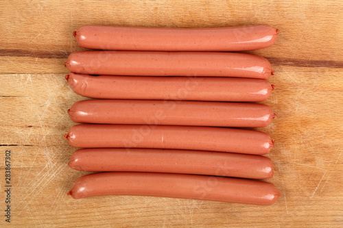 Photography Vienna Sausage. Hot Dog.