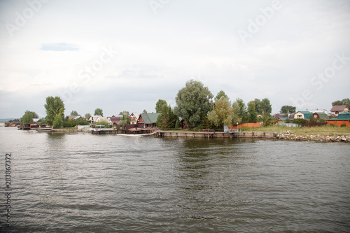 village on the banks of the river