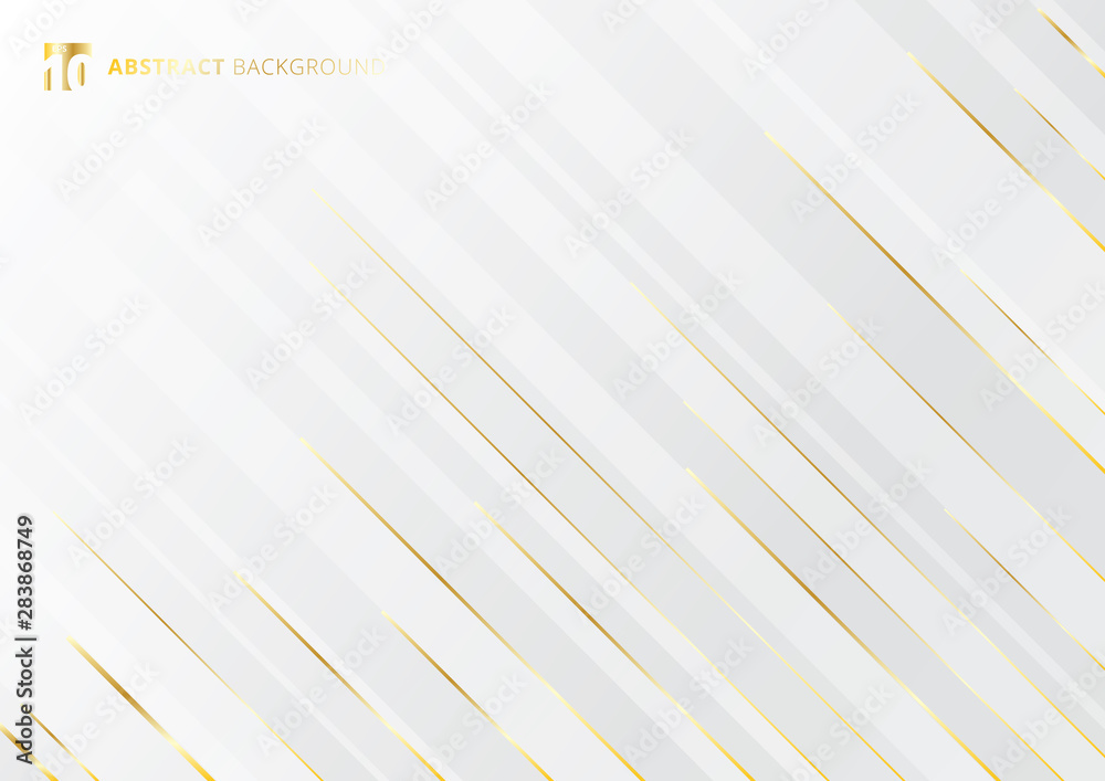 Abstract geometric gold gradient bright color shiny motion diagonally white  background luxury style. Template for brochure, print, ad, magazine,  poster, website, magazine, leaflet, annual report. Stock Vector | Adobe  Stock